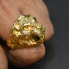 Roaring Lion Head Panchaloha Men's Ring - Handmade Premium Finishing