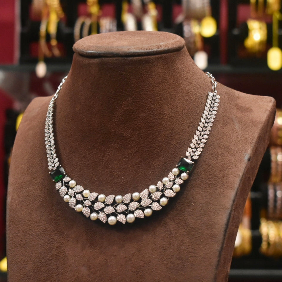 Asp Victorian Zircon Necklace Set