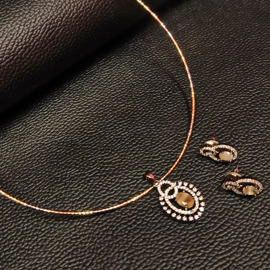 Unveiling the Allure of ASP Fashion Jewellery's American Diamond Pendant Necklace Set