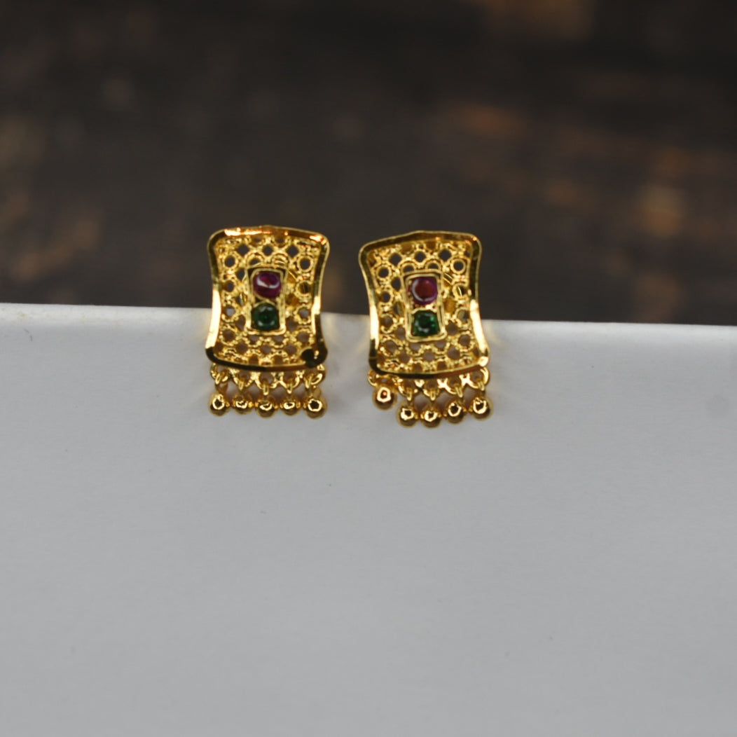 Daily Wear 24K Gold Plated Earrings - Glamorous Versatile Design