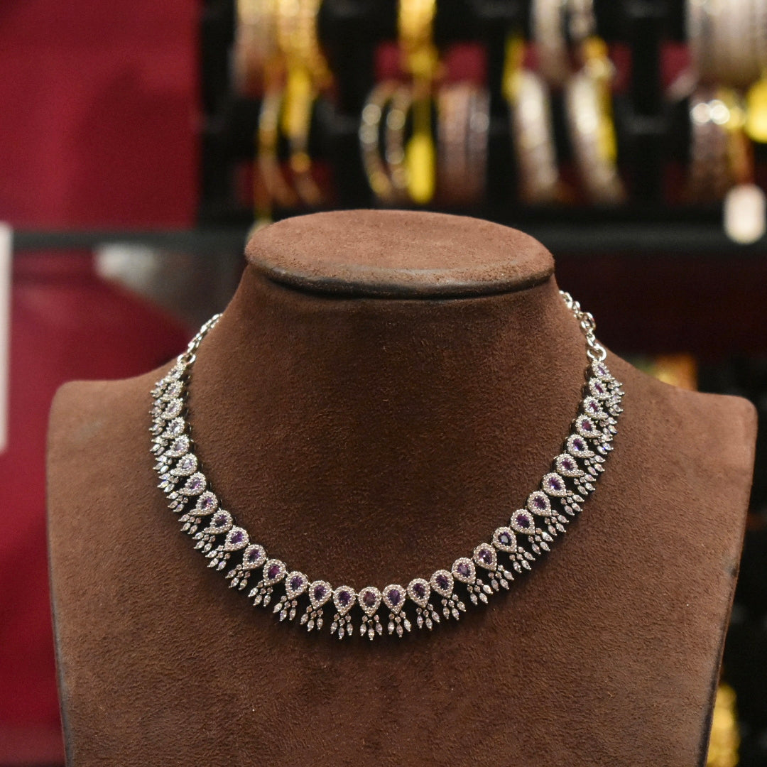 Asp Victorian Zircon Necklace Set