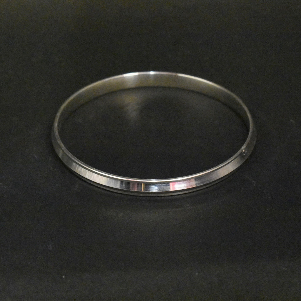 925 Silver Sardar Ji Kada for Men - Hallmarked Punjabi Sikh Bracelet