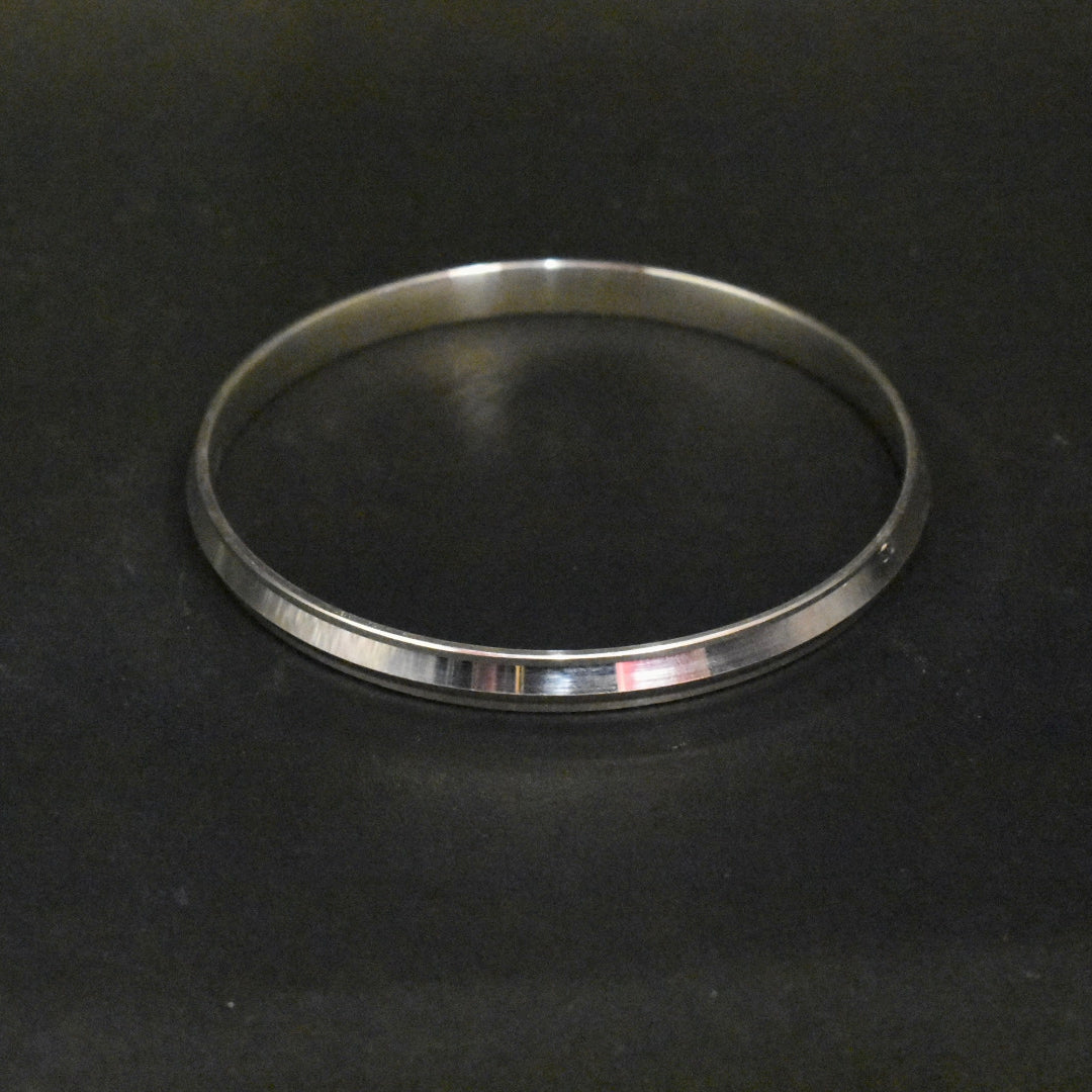 925 Silver Sardar Ji Kada for Men - Hallmarked Punjabi Sikh Bracelet