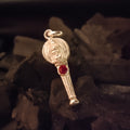 Silver Hanuman Pendant with His Mighty Gada 