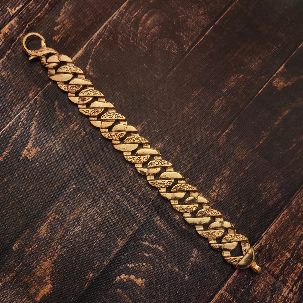 ASP Gold Plated Cuban Links Bracelet - Glamour Collection