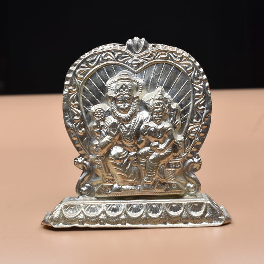 "Unveiling the Divine: The Magnificent Lord Lakshmi Narsimha Swami Silver Idol"