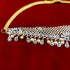 Zircon Rhodium-Gold Double Tone Diamond Look Chain Vaddanam for Bride