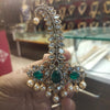 Kundan Polki Kalgi | Bridal Turban Brooch with Pearl Drops