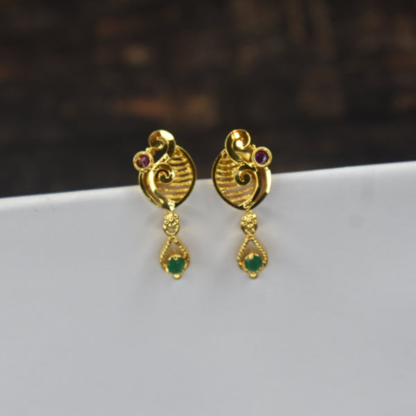 "Gleaming Elegance: 24K Gold-Plated Everyday Earrings by Asp Fashion Jewellery"