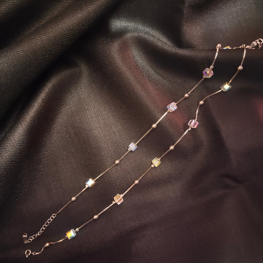 "Dazzle and Delight: Exquisite Crystal Swarovski 925 Silver Anklets by ASP Silver Jewellery"