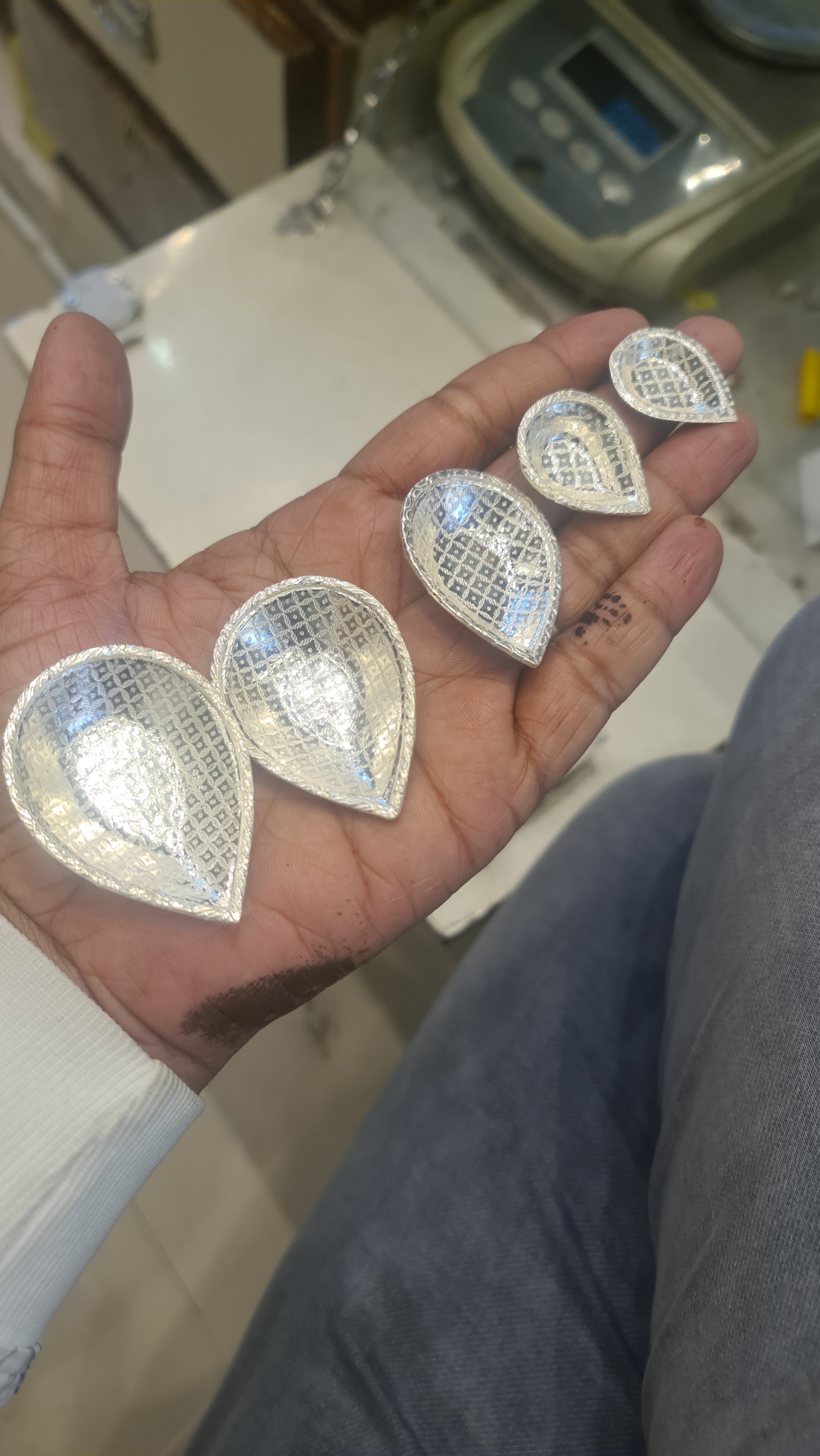 Pure Silver Dan Dia - Sacred Offering for Pujari