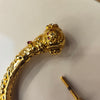 Men's Temple Kada – Antique Gold-Plated with Ruby CZ Stones 840764584189