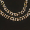 Rhodium-Gold Diamond Look Zircon Anklets