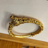 Men's Temple Kada – Antique Gold-Plated with Ruby CZ Stones 840764584189