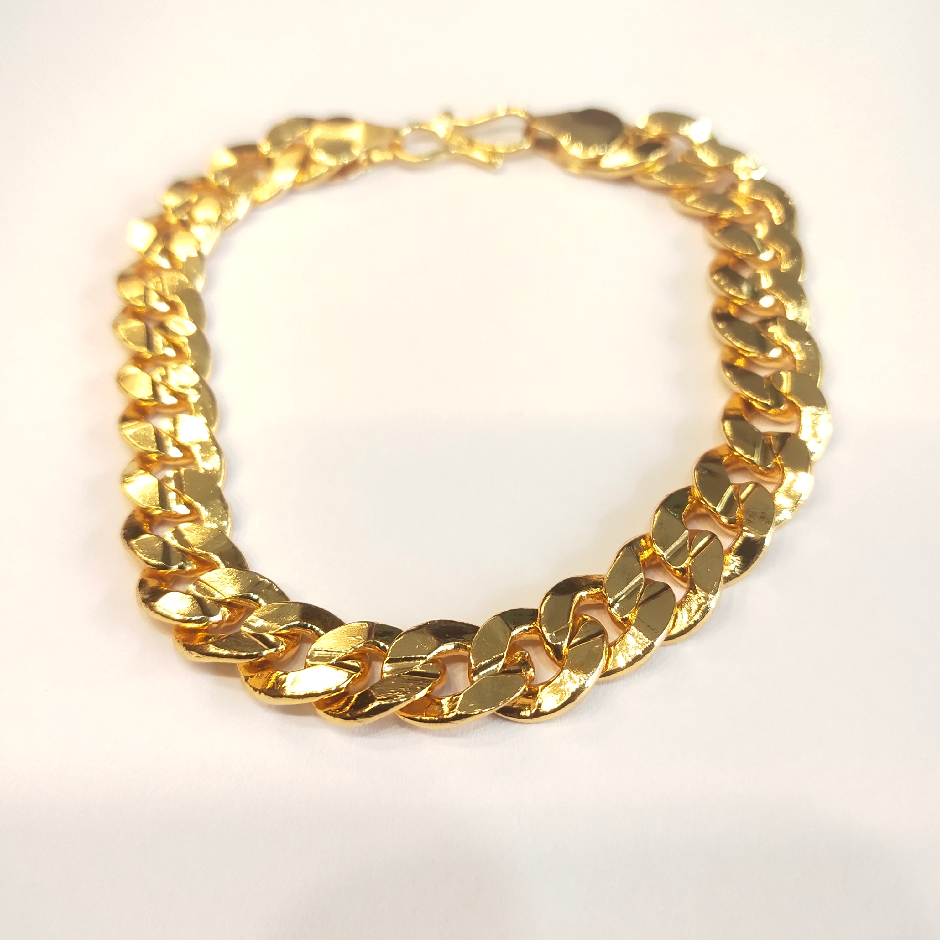 ASP Cuban 24K Gold Plated Bracelet for Men - Glamour Collection