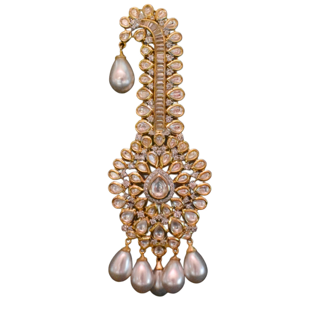 Rajwadi Kundan Kalangi for Groom Turban