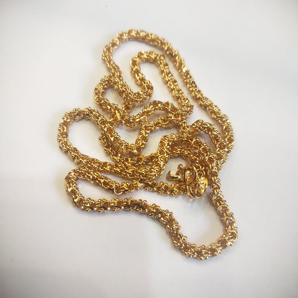 24K Gold Plated One Gram Chain for Women - 24 Inches | Delicate Pattern