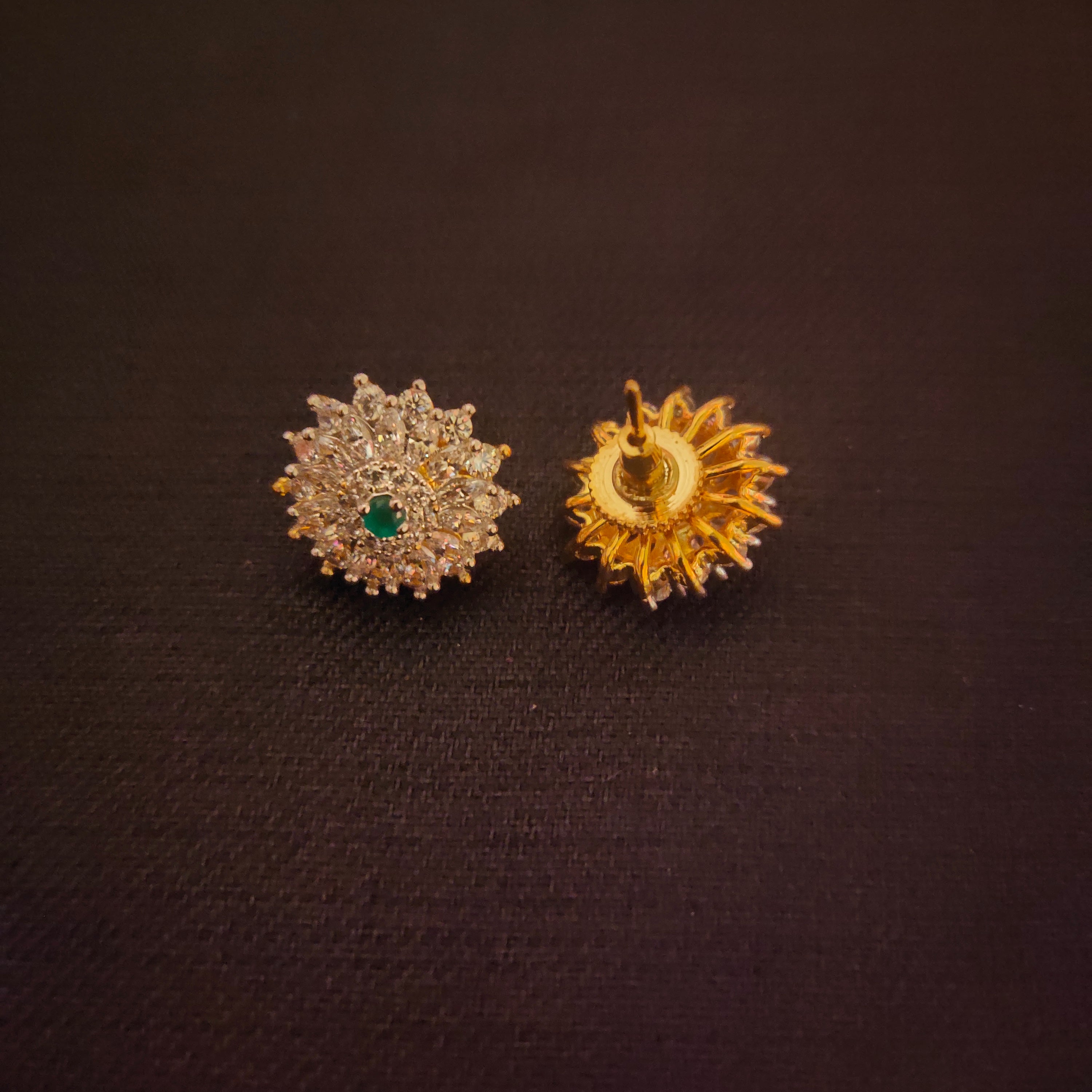 Classy American Diamond Stud Earrings - Shine Like a Star