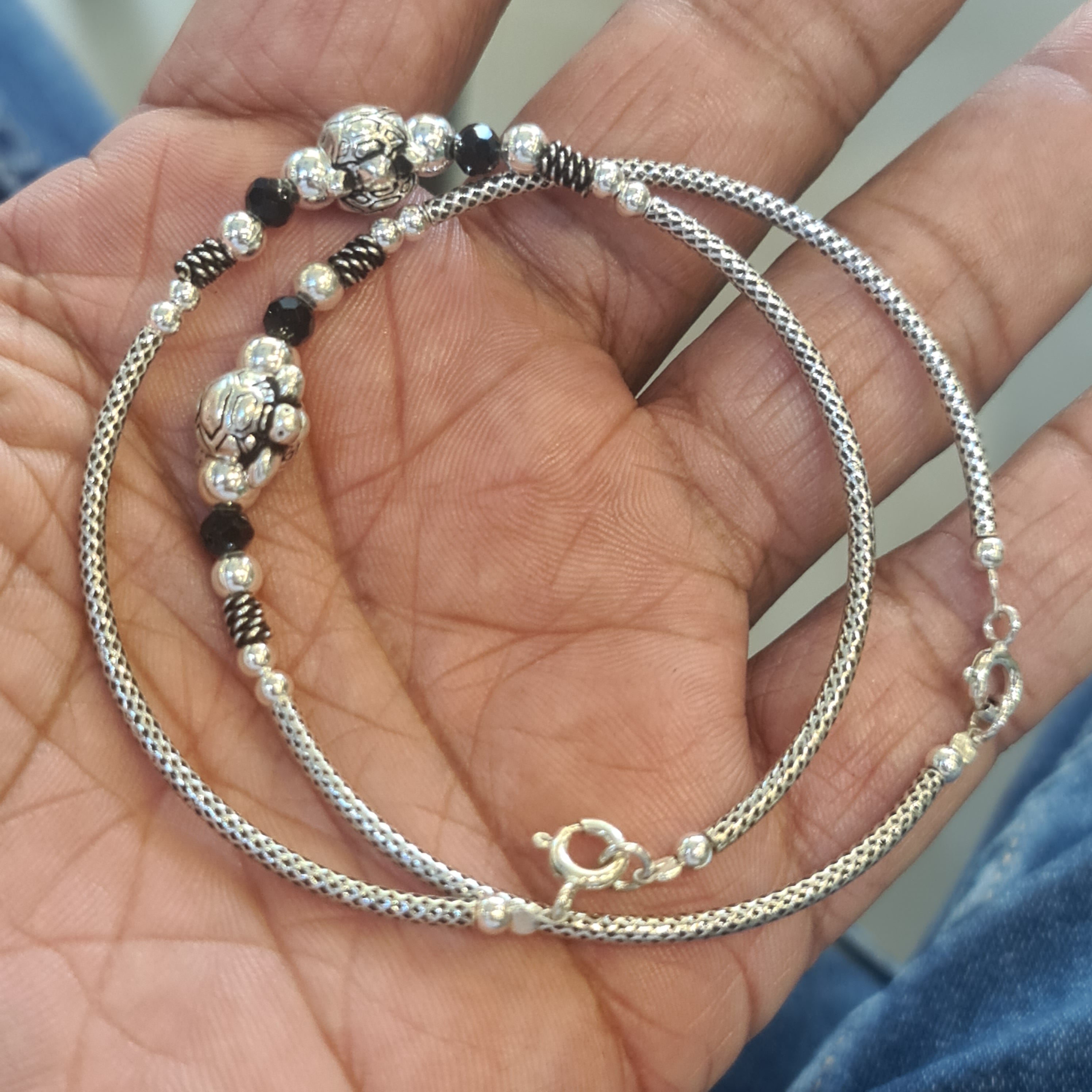 925 Sterling Silver Bangles Set for Women - 2 Piece Hallmarked Set