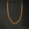 24K Gold Plated 5 Layer Coral Pearls Chain - 18 Inches