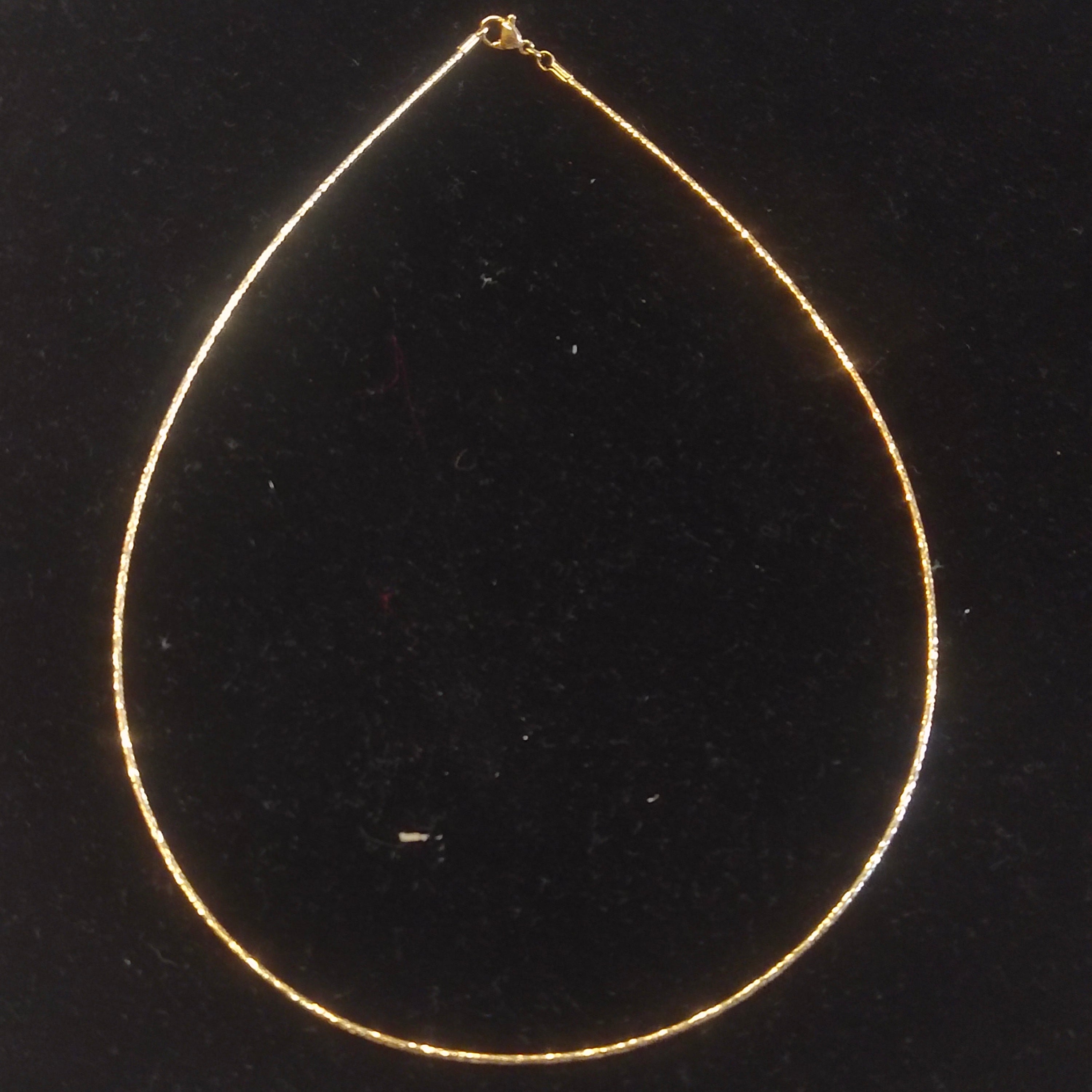 Gold Wire Chain Necklace
