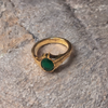 Emerald Panchloha Ring - Men's Anti-Tarnish