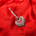 Radiant American Diamond Maang Tikka - Elegant Bridal Forehead Jewelry by Asp Fashion