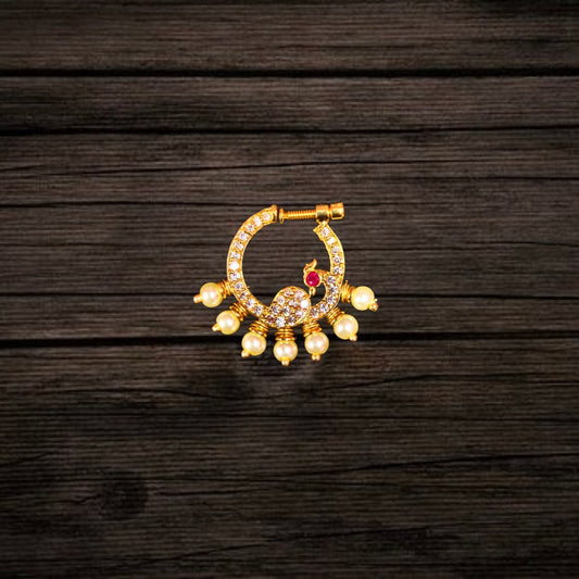 Asp Fashion Jewellery Traditional South Indian Cz  Nath