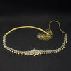 Stunning Zircon 24K Gold Plate Stylish Chain Vaddanam.
