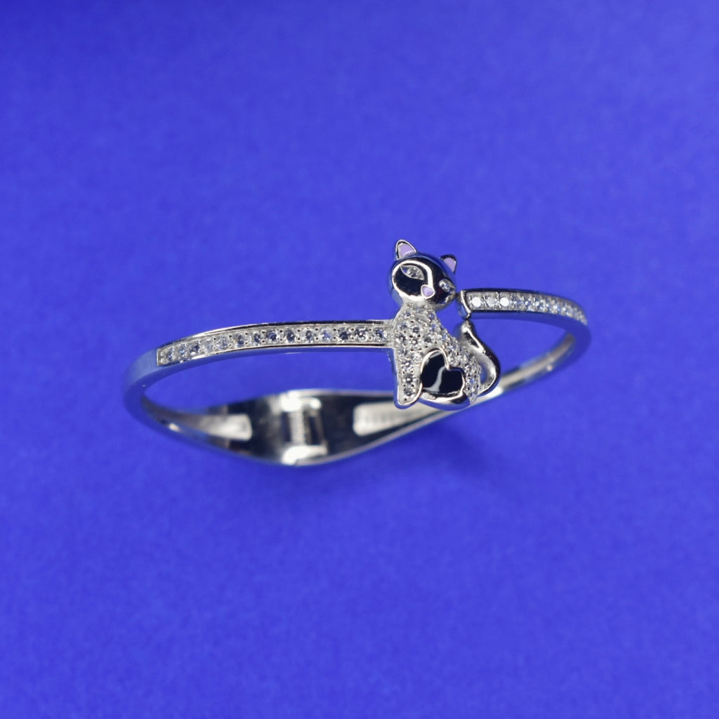 Kids Sterling Silver Kada Bracelet - Elegant Baby Bangle 1-3 Years