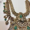 Asp Victorian Green Kundan Double-Layered Necklace
