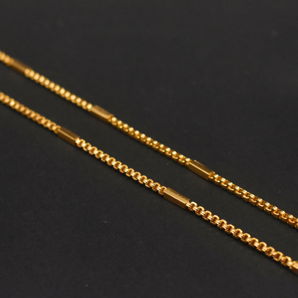 30 Inches Bitbox 24K Gold Plated Chain - Luxury Anti-Tarnish Collection