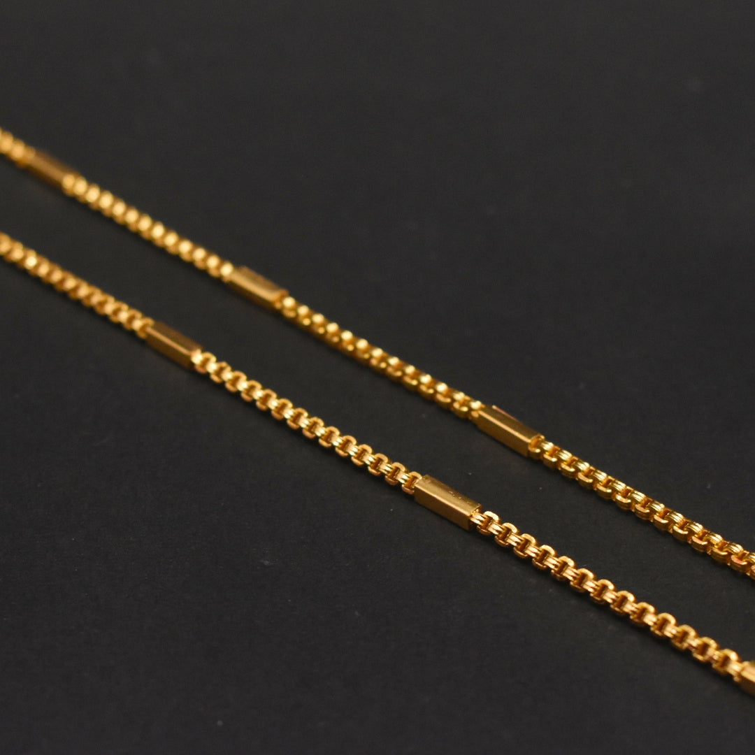 30 Inches Bitbox 24K Gold Plated Chain - Luxury Anti-Tarnish Collection
