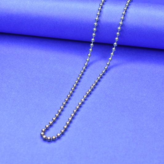"Shimmering Elegance: The Allure of Pure Silver Ball Chains"