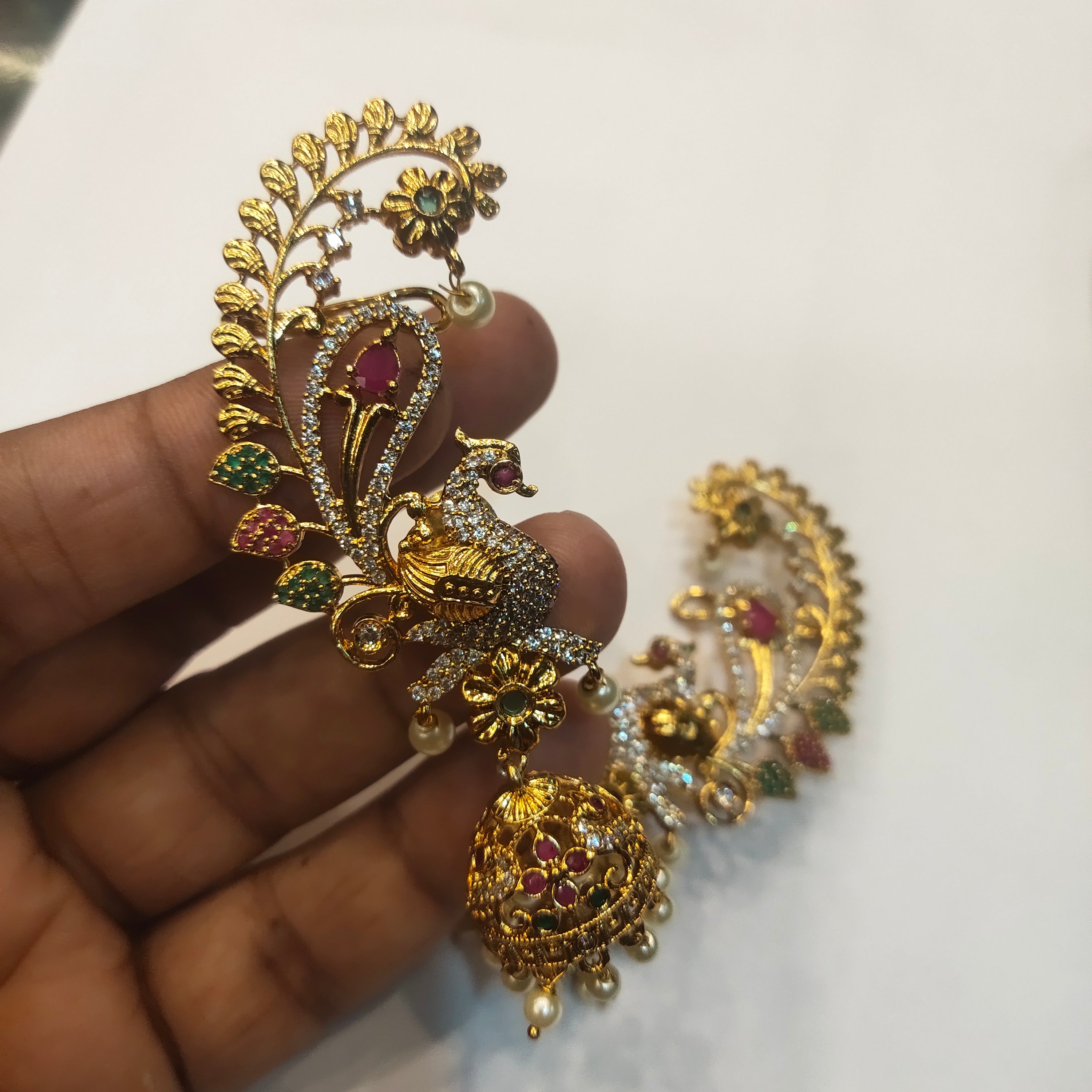 Asp Antique Zircon Ear Cuffs