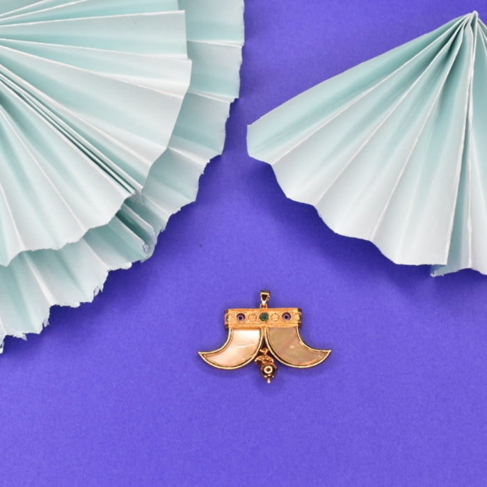 Adorable CZ Puligoru Locket for Kids - 24K Gold Plated 8 Grams