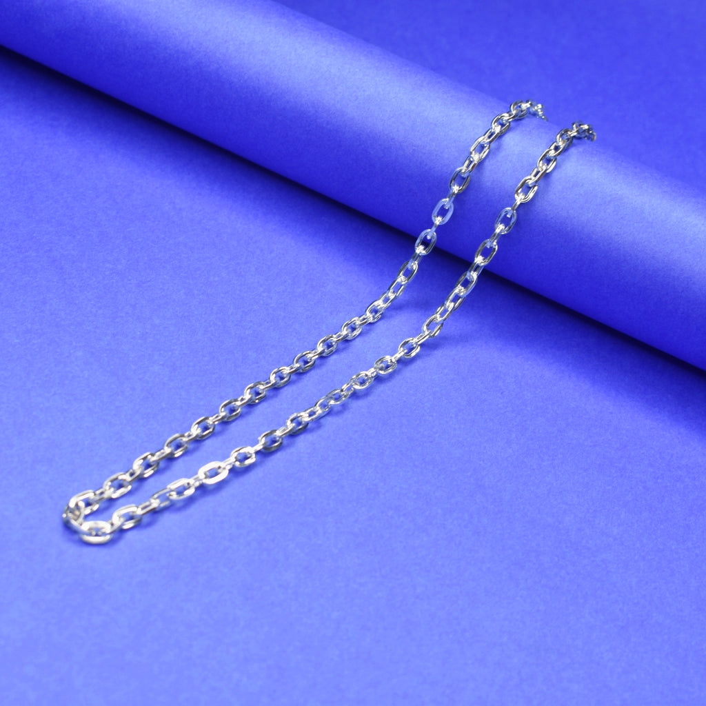 92.5 Sterling Silver Chain for Men & Boys - 20 Inch Lightweight (12g)