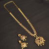 Asp Cz Gold Plated Long Necklace Set