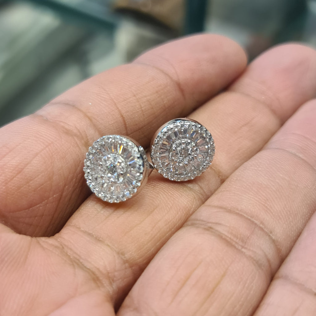 Elegant Sterling Silver CZ Earrings - Dazzle and Shine Design