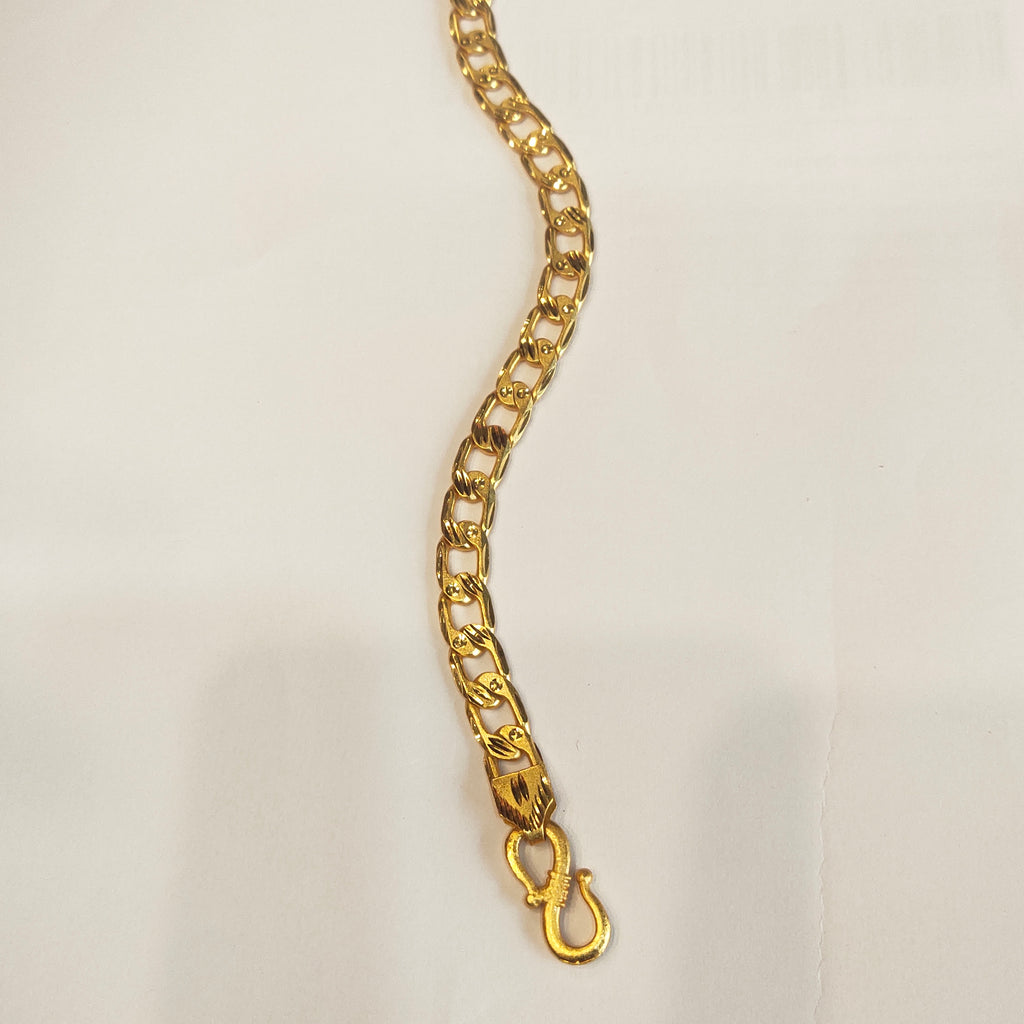 ASP 24K Gold Plated Bracelet for Men - Gleaming Elegance
