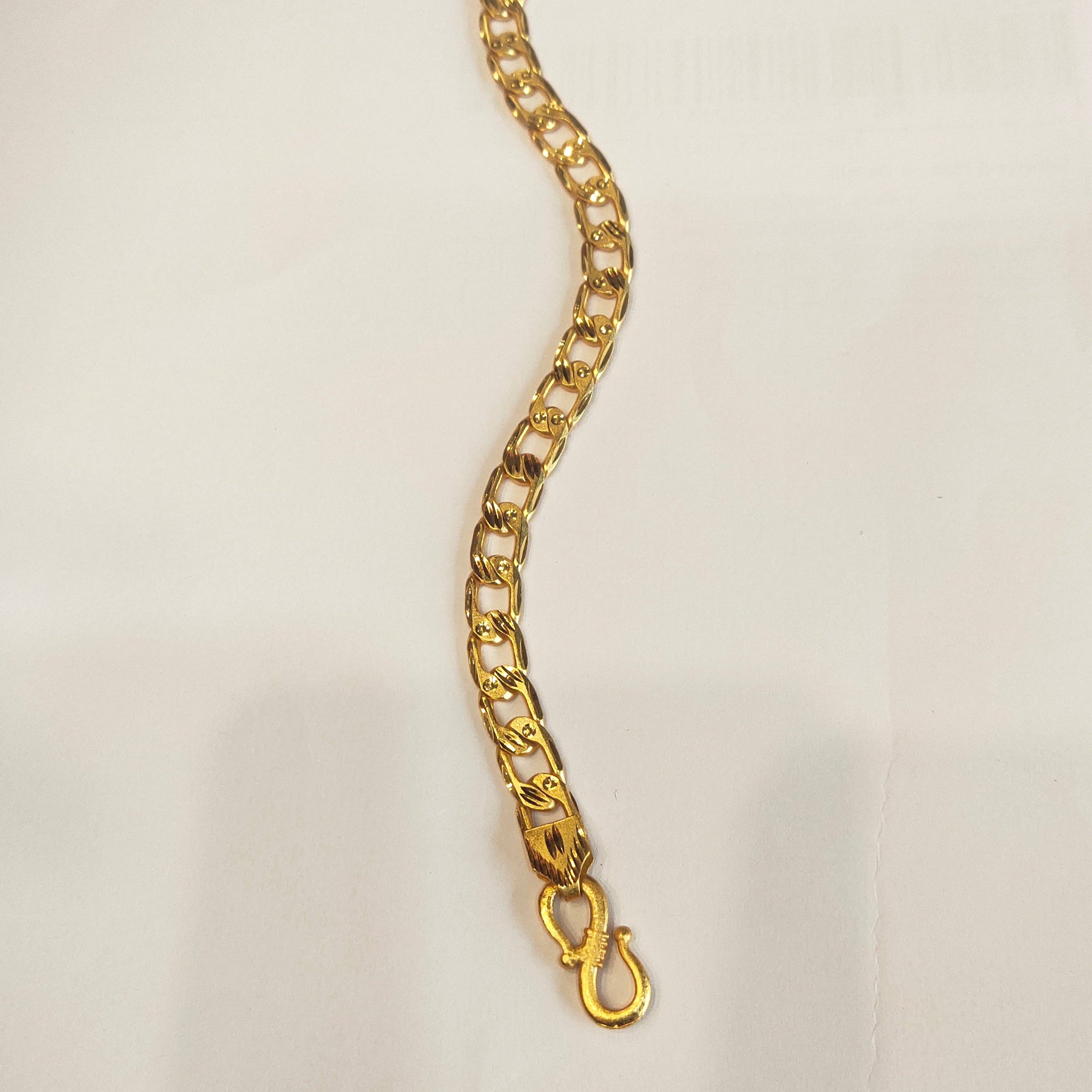 ASP 24K Gold Plated Bracelet for Men - Gleaming Elegance