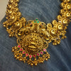 Exquisite Antique Nakshi Goddess Laxmi Long Necklace Set