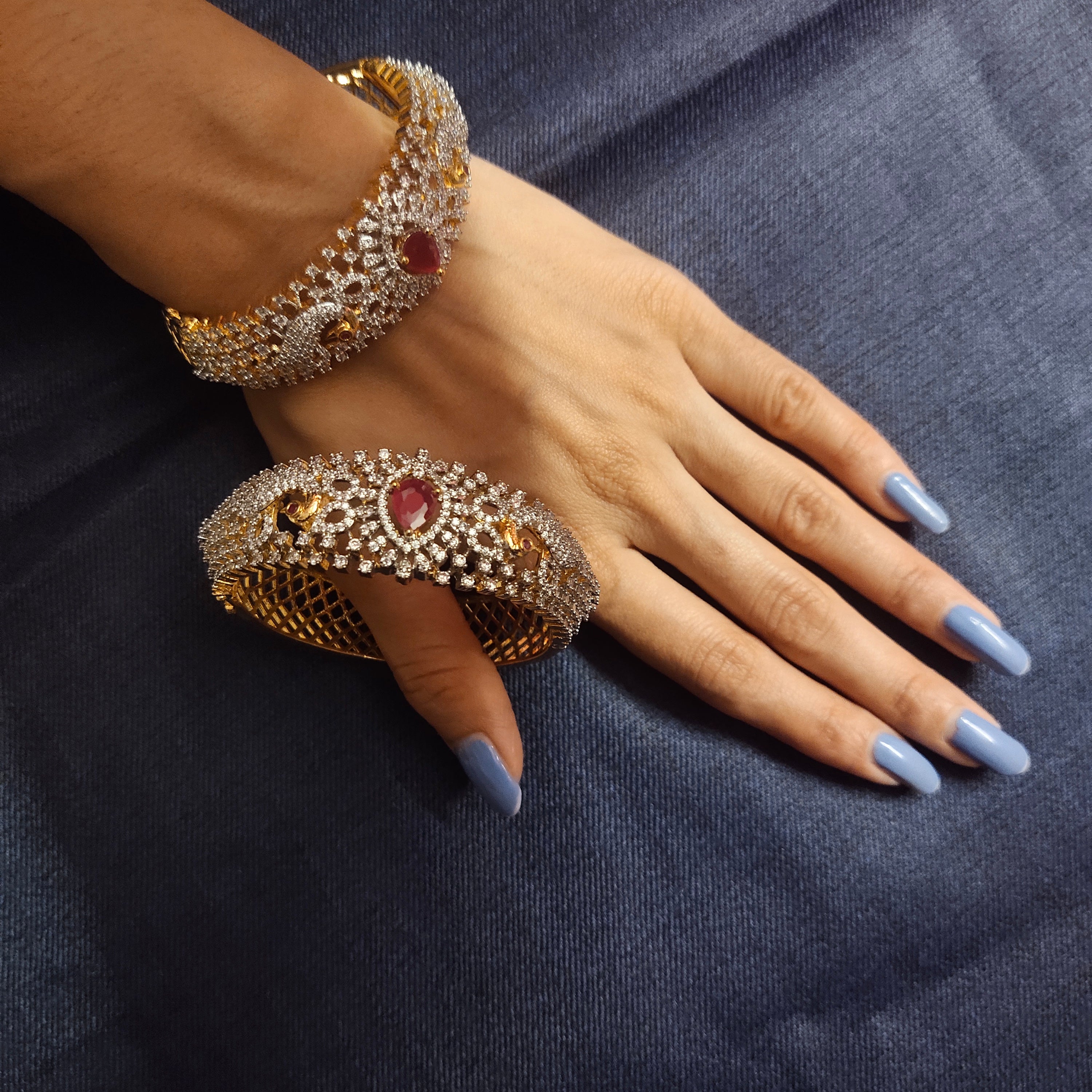 Classy Bangles by Designer Shobha Asar | Diamond bracelet design, Simple  jewelry, Gold jewelry indian