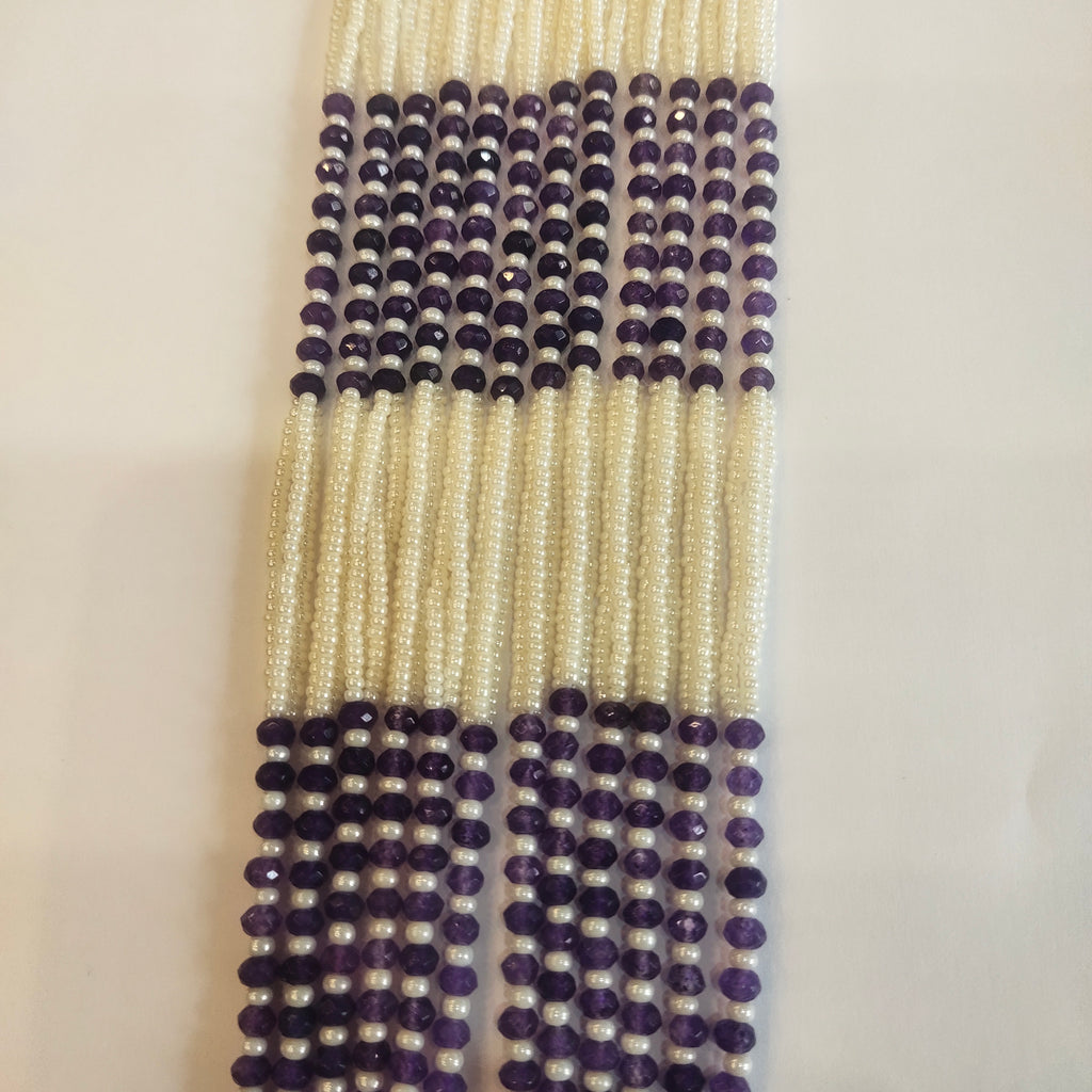 Asp Victorian Purple Zircon Bridal Necklace Set