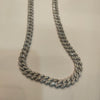 Asp 925 Silver Cuban Zircon Chain For Men