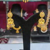 22K Gold Temple Jhumka Earrings