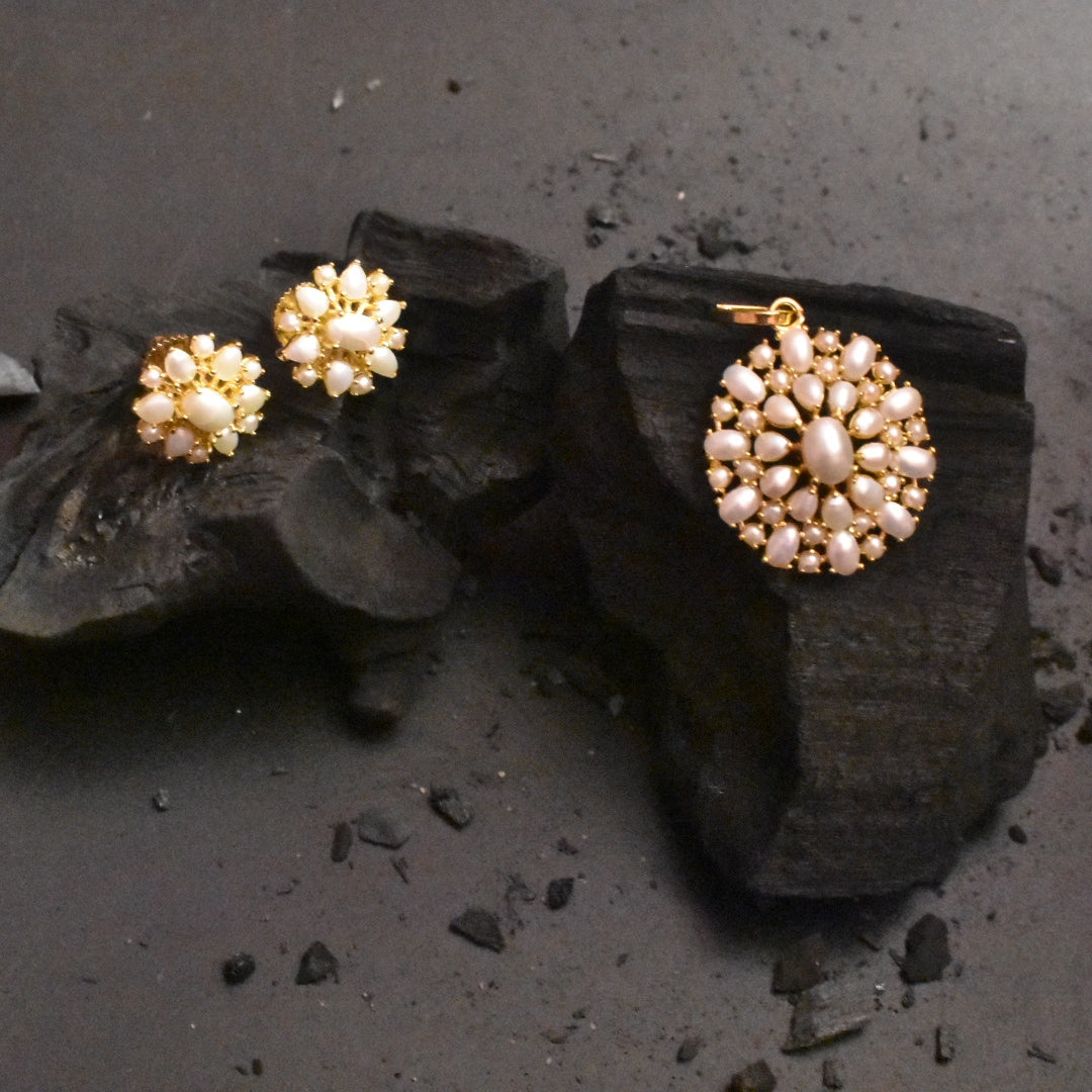 Gemstone & Pearl Jewelry Set - Elegance Line