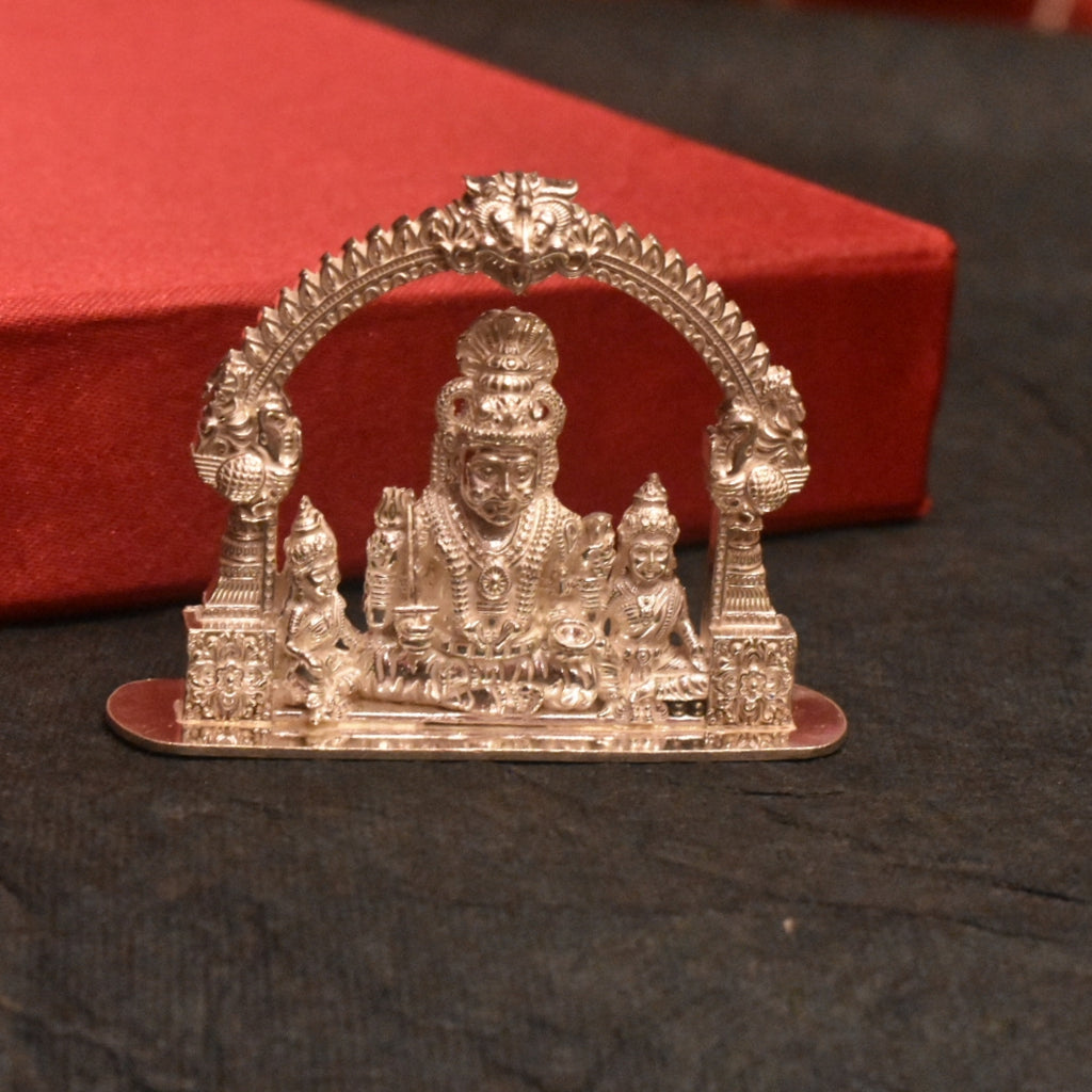 Pure Silver Mallanna Swami Idol - Handcrafted Hindu Deity Statue