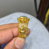 92.5 Silver Gold-Plated Tirupati Balaji Ring