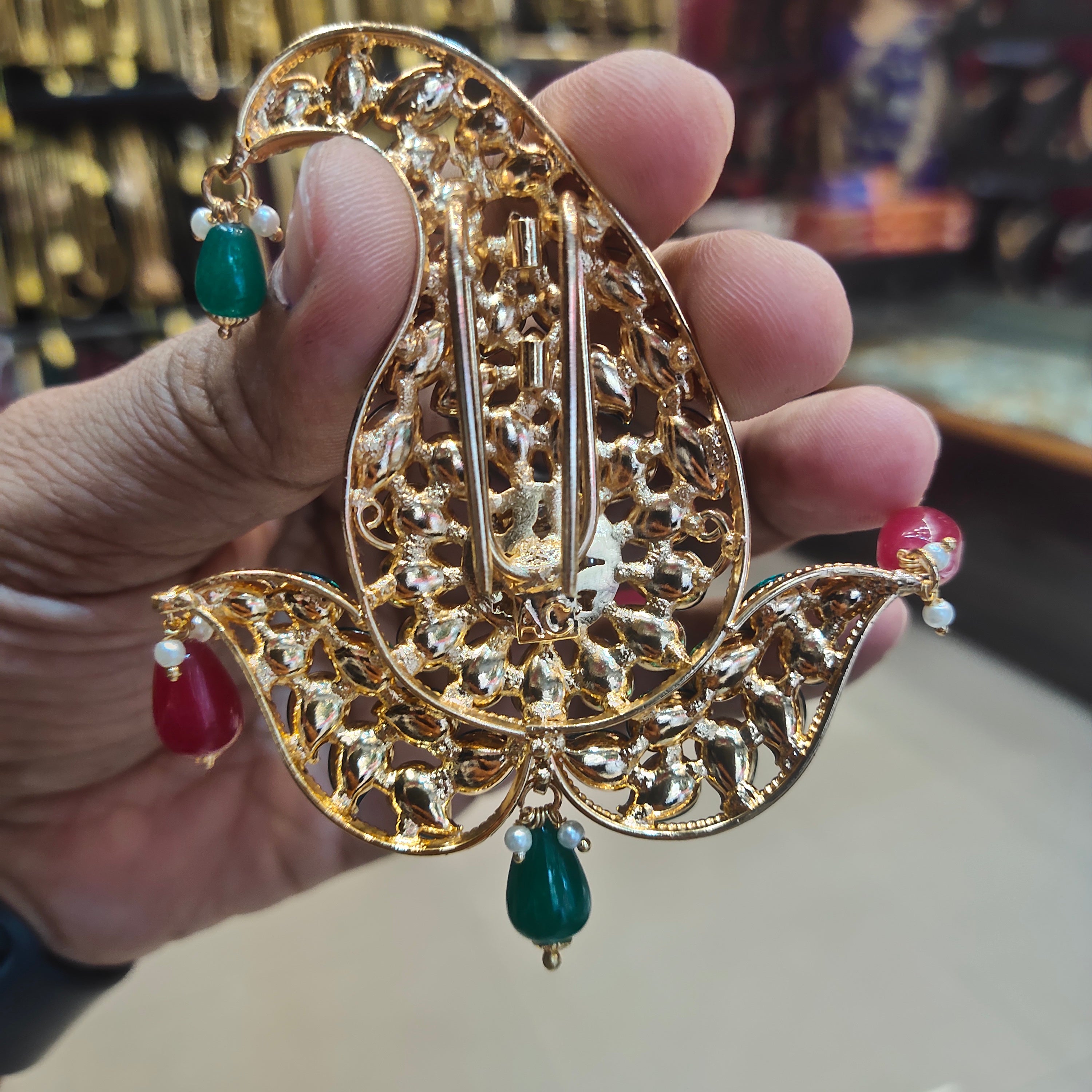 Asp Rajwadi Beautiful Kundan Kalangi for Groom - Traditional 24K Gold Plated Design